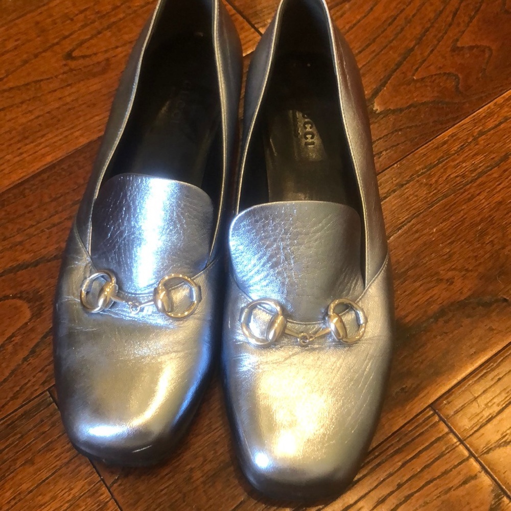 Gucci metallic loafer